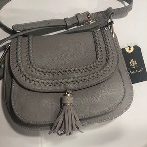 Gray crossbody purse, Moda Luxe- New with Tags!